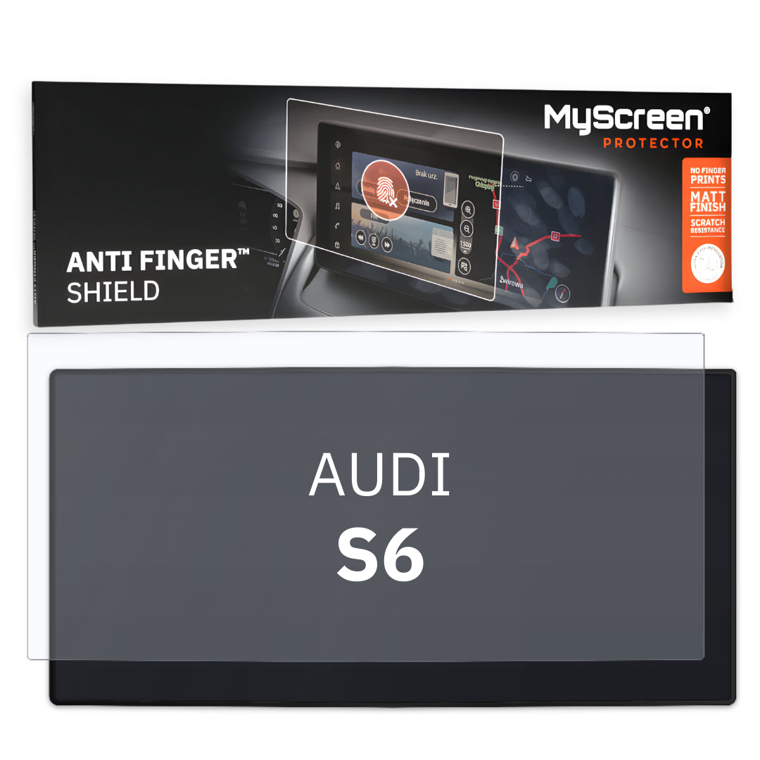 AUDI S6 LIMUZYNA 2019 / + FRONT CENTRE DASHBOARD 01 * - Matowa folia antyodciskowa MyScreen ANTI FINGER SHIELD