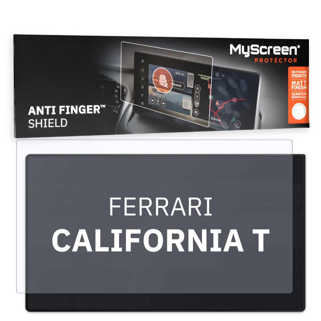 FERRARI CALIFORNIA T CABRIOLET 2014 / 2017 FRONT CENTRE DASHBOARD 01 *  - Matowa folia antyodciskowa MyScreen ANTI FINGER SHIELD