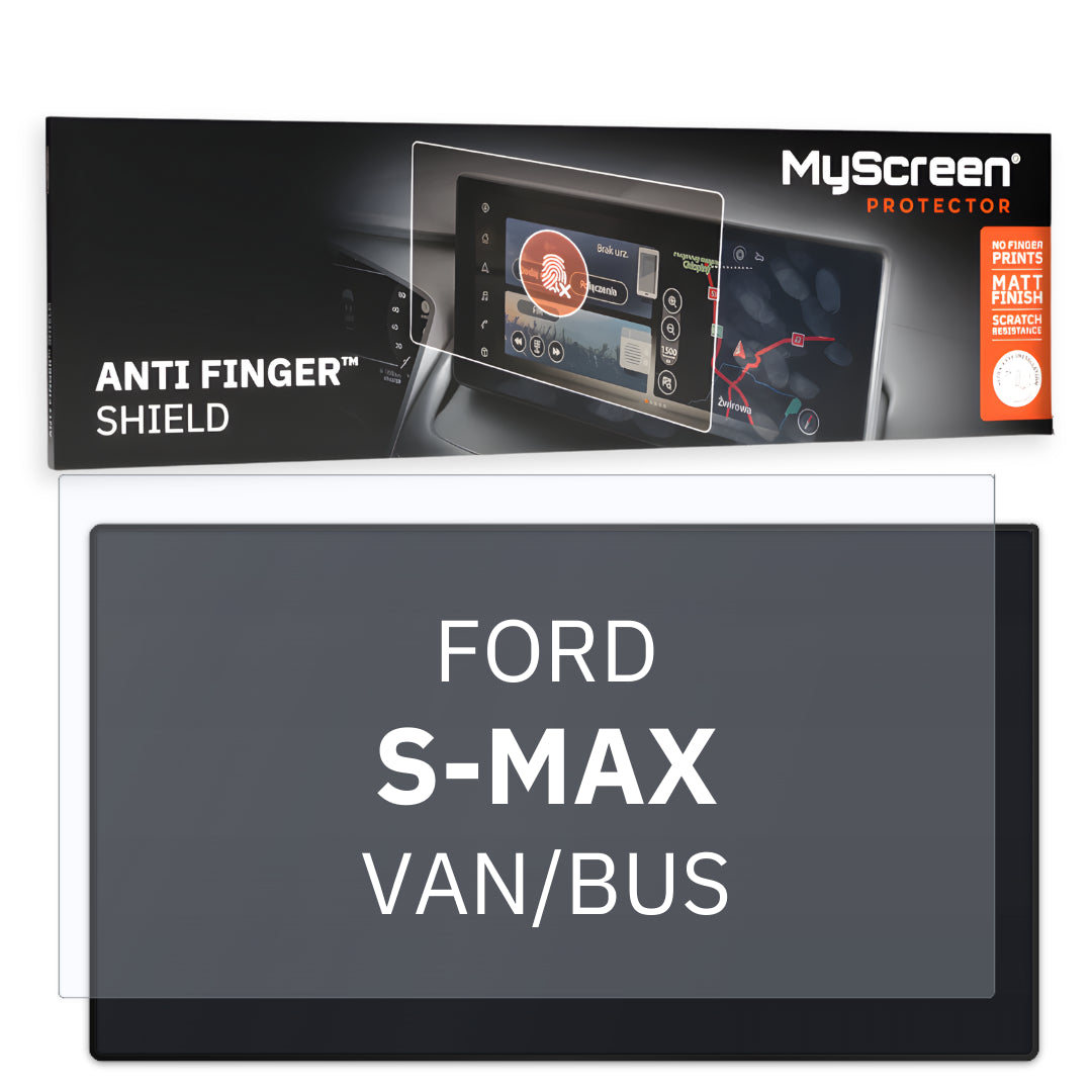 FORD S-MAX VAN/BUS 2010 / 2015 FRONT CENTRE DASHBOARD 01 7" - Matowa folia antyodciskowa MyScreen ANTI FINGER SHIELD
