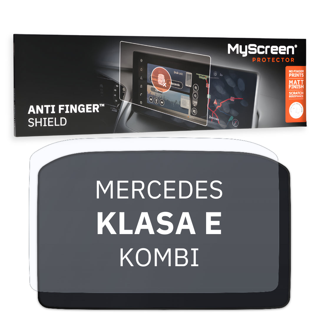 MERCEDES KLASA E KOMBI 2023 / + FRONT CENTRE DASHBOARD 01 * - Matowa folia antyodciskowa MyScreen ANTI FINGER SHIELD