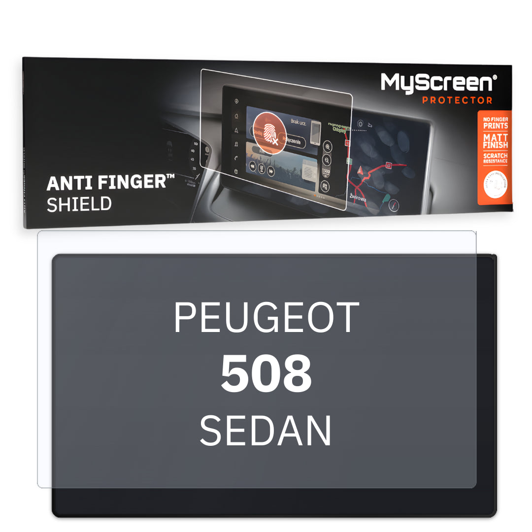 PEUGEOT 508 SEDAN 2018 / 2023 FRONT CENTRE DASHBOARD 01 8" - Matowa folia antyodciskowa MyScreen ANTI FINGER SHIELD