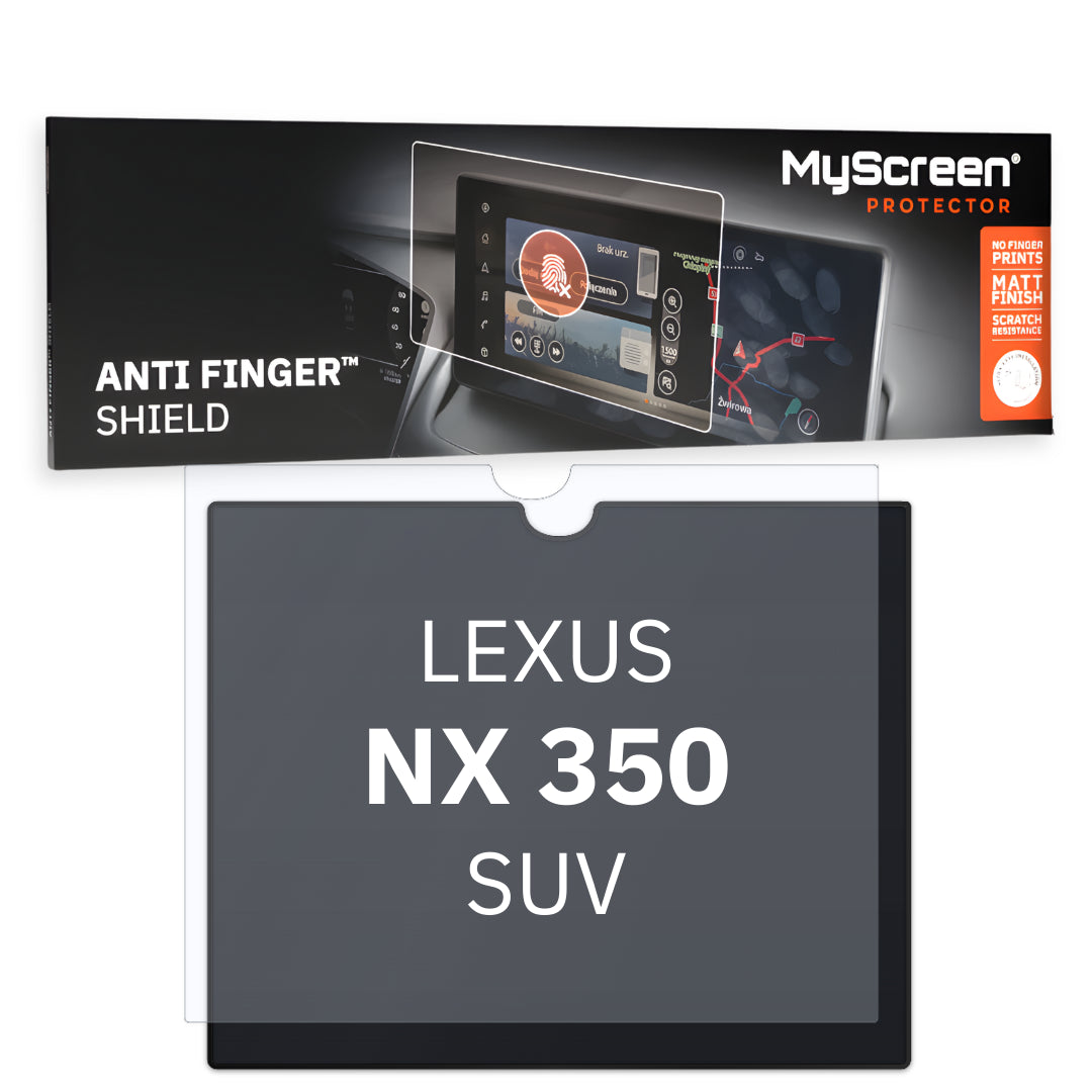 LEXUS NX 350 H SUV 2022 / + FRONT CENTRE DASHBOARD 01 * - Matowa folia antyodciskowa MyScreen ANTI FINGER SHIELD