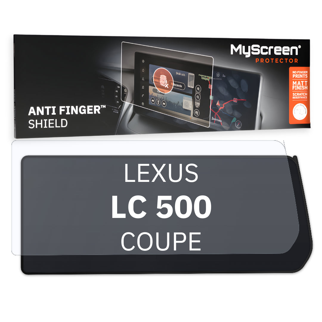 LEXUS LC 500 COUPE 2017 / + FRONT CENTRE DASHBOARD 01 * - Matowa folia antyodciskowa MyScreen ANTI FINGER SHIELD