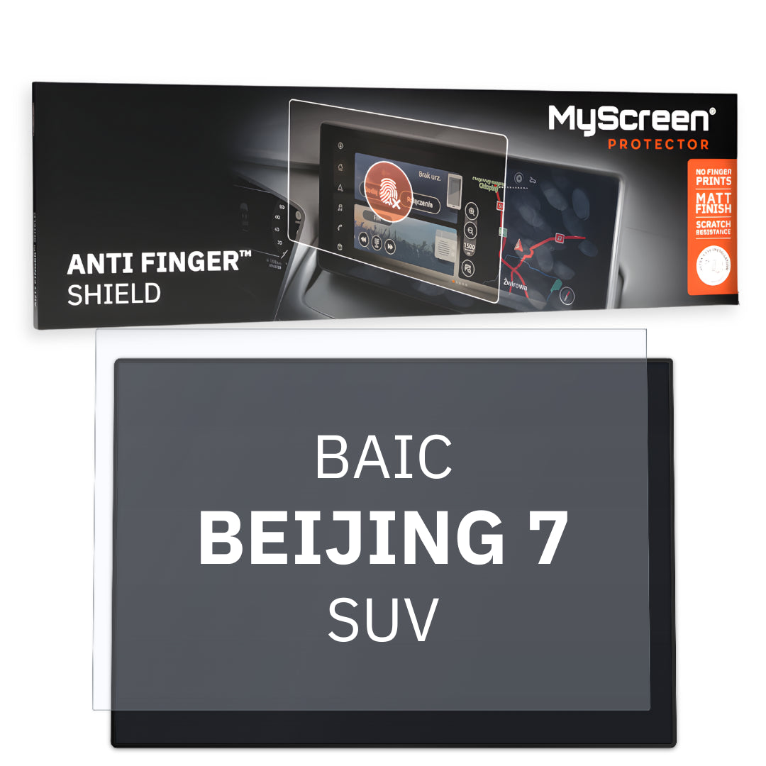 BAIC BEIJING 7 SUV 2023 / + FRONT CENTRE CONTROL PANEL *  - Matowa folia antyodciskowa MyScreen ANTI FINGER SHIELD