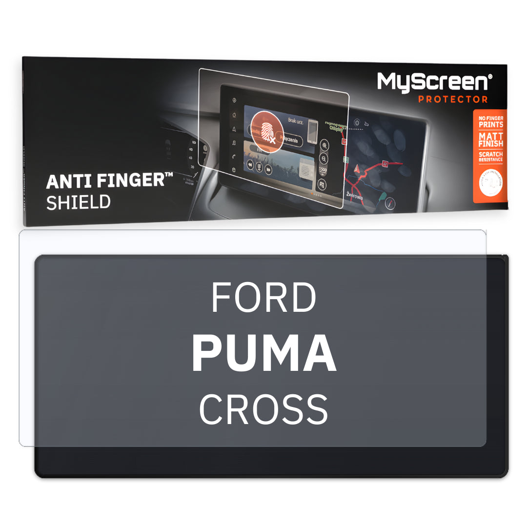 FORD PUMA CROSS 2024 / + FRONT CENTRE SPEEDOMETER *  - Matowa folia antyodciskowa MyScreen ANTI FINGER SHIELD