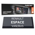 RENAULT ESPACE VAN/BUS 2024 / + FRONT CENTRE SPEEDOMETER * - Matowa folia antyodciskowa MyScreen ANTI FINGER SHIELD