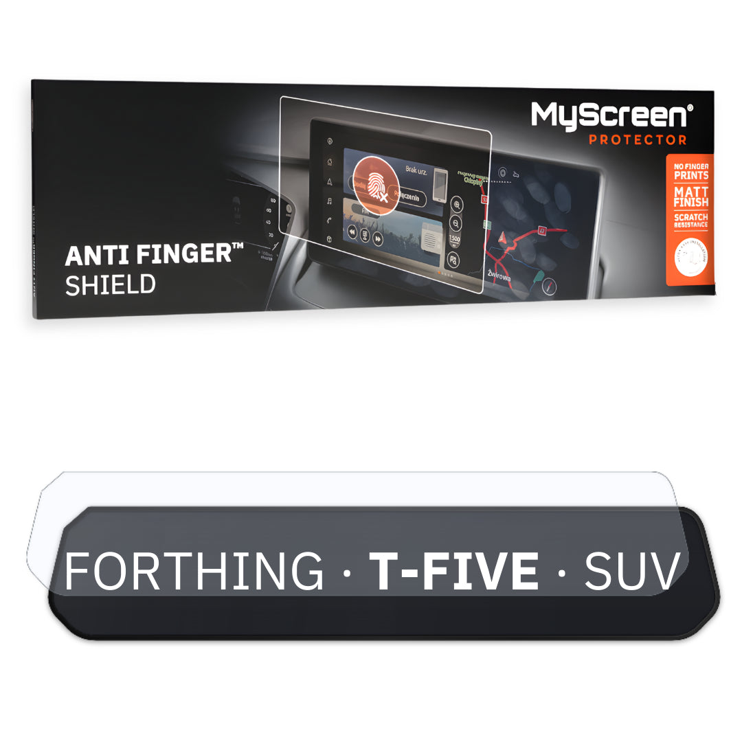 FORTHING T-FIVE SUV 2024 / + FRONT CENTRE DASHBOARD 01 * - Matowa folia antyodciskowa MyScreen ANTI FINGER SHIELD