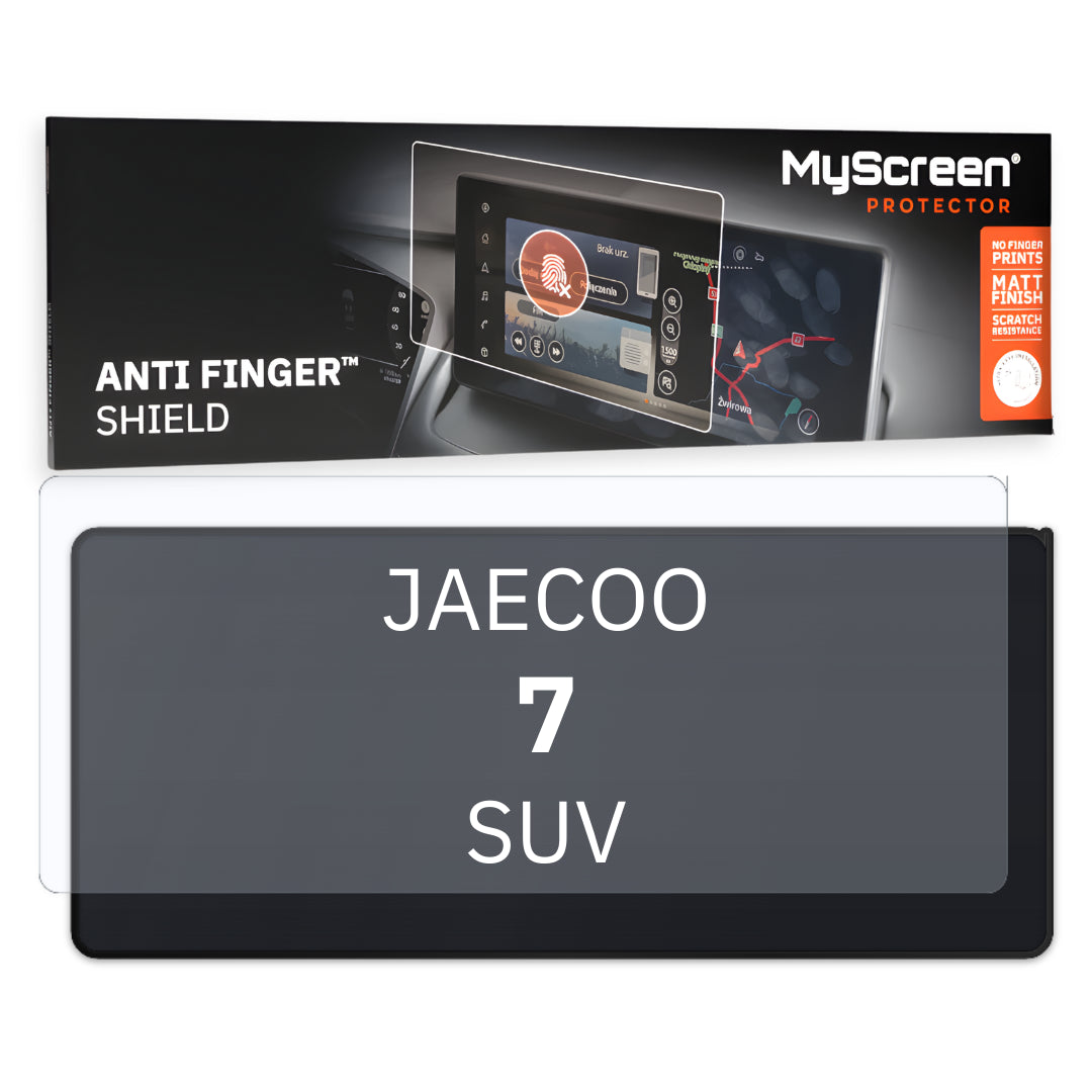 JAECOO 7 SUPER HYBRID SUV 2023 / + FRONT CENTRE SPEEDOMETER *  - Matowa folia antyodciskowa MyScreen ANTI FINGER SHIELD