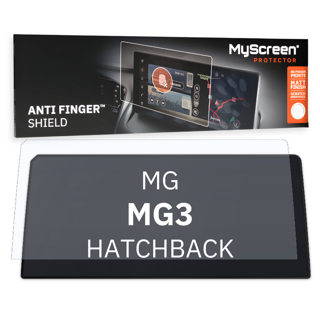 MG MG3 HATCHBACK 2024 / + FRONT CENTRE DASHBOARD 01 * - Matowa folia antyodciskowa MyScreen ANTI FINGER SHIELD