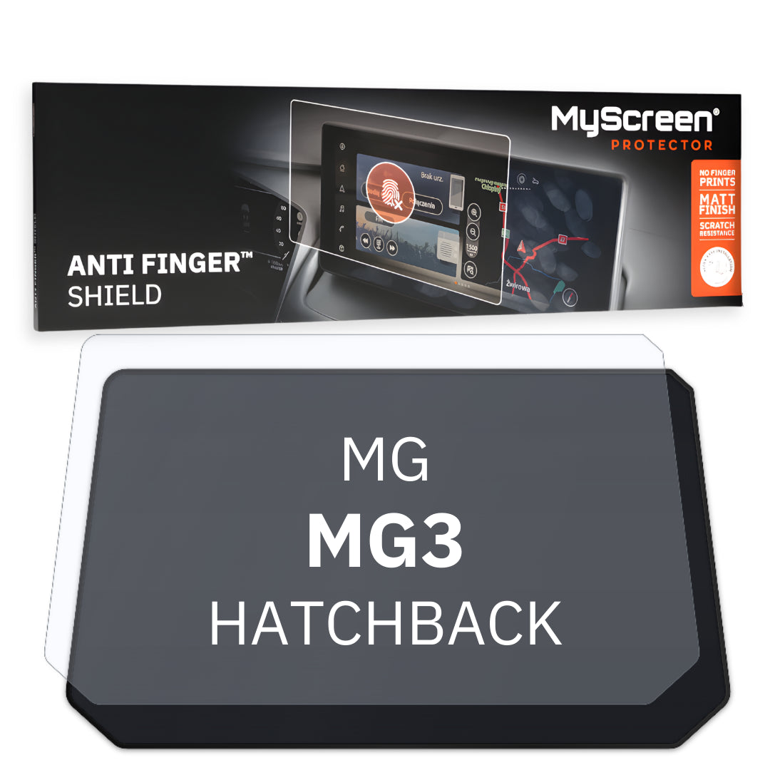 MG MG3 HATCHBACK 2024 / + FRONT CENTRE SPEEDOMETER *  - Matowa folia antyodciskowa MyScreen ANTI FINGER SHIELD