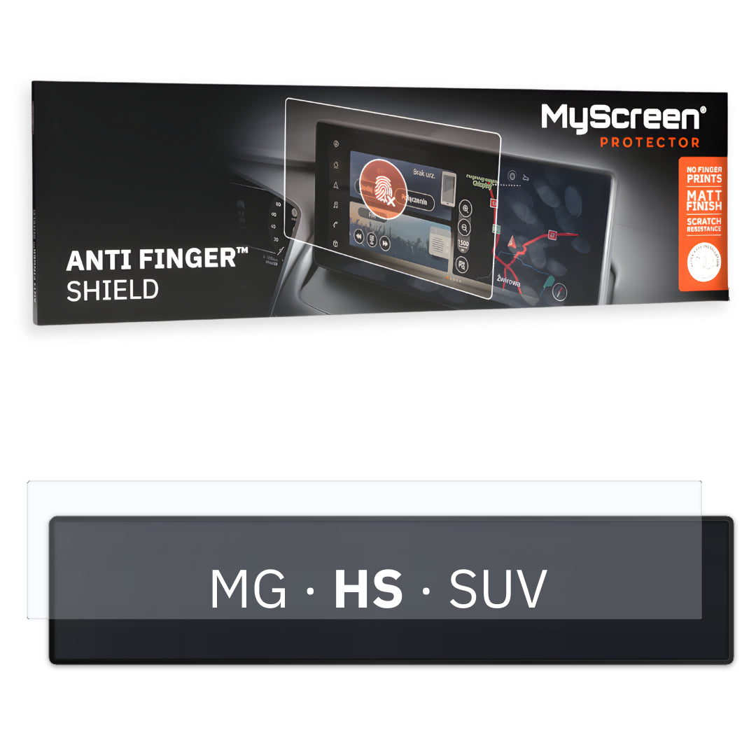 MG HS SUV 2024 / + FRONT CENTRE DASHBOARD 01 * - Matowa folia antyodciskowa MyScreen ANTI FINGER SHIELD