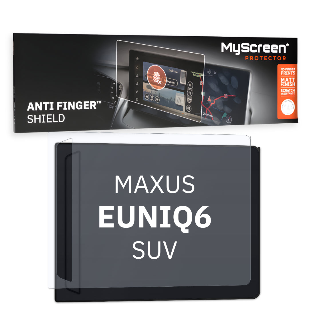 MAXUS EUNIQ6 SUV 2023 / + FRONT CENTRE DASHBOARD 01 * - Matowa folia antyodciskowa MyScreen ANTI FINGER SHIELD