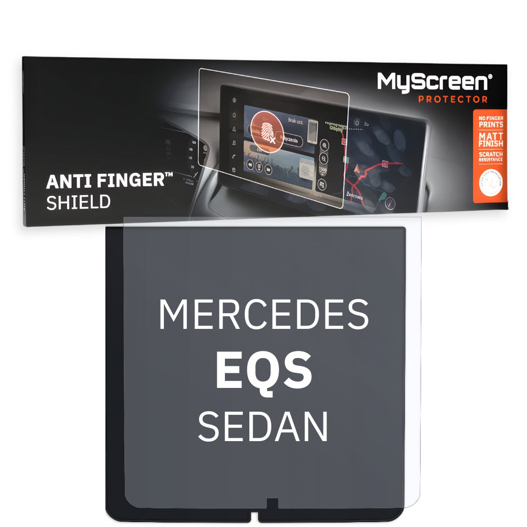 MERCEDES EQS 450+ SEDAN 2021 / 2024 FRONT CENTRE DASHBOARD 01 * - Matowa folia antyodciskowa MyScreen ANTI FINGER SHIELD