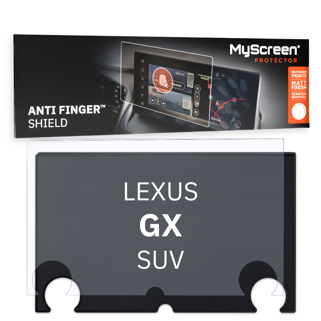 LEXUS GX SUV 2023 / + FRONT CENTRE DASHBOARD 01 * - Matowa folia antyodciskowa MyScreen ANTI FINGER SHIELD