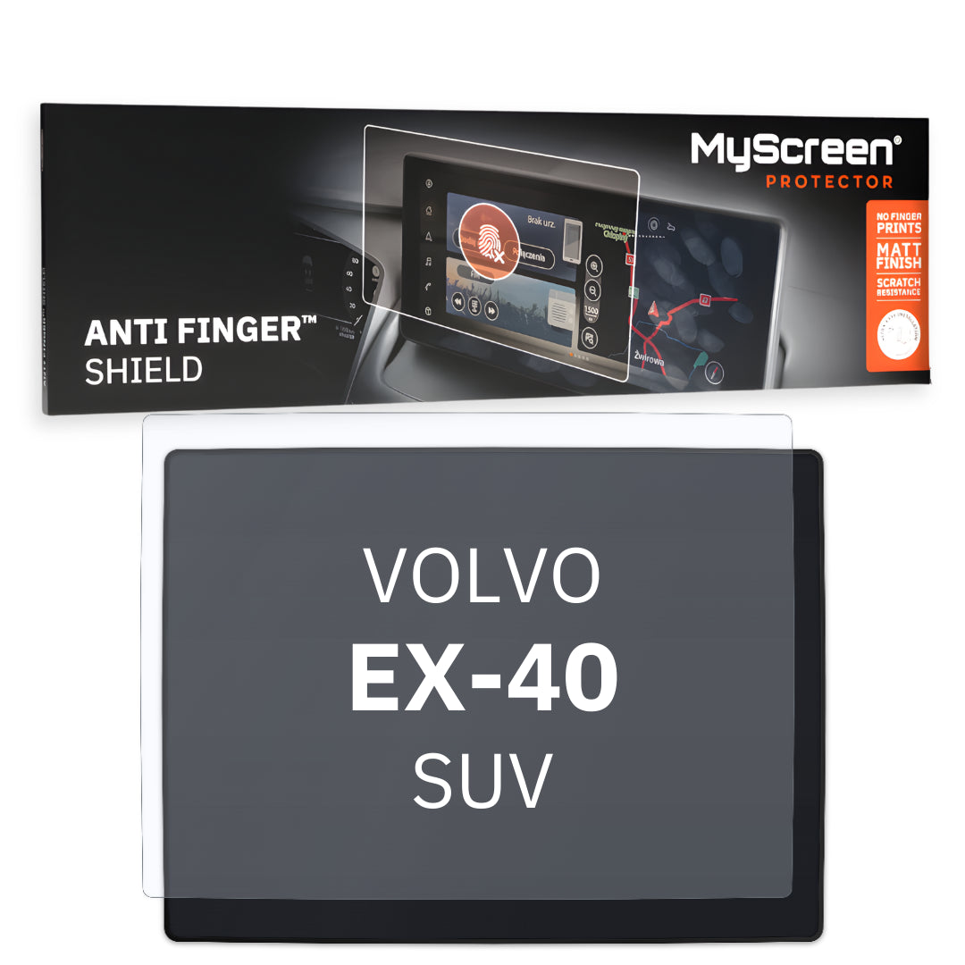 VOLVO EX-40 SUV 2019 / + FRONT CENTRE DASHBOARD 01 *  - Matowa folia antyodciskowa MyScreen ANTI FINGER SHIELD