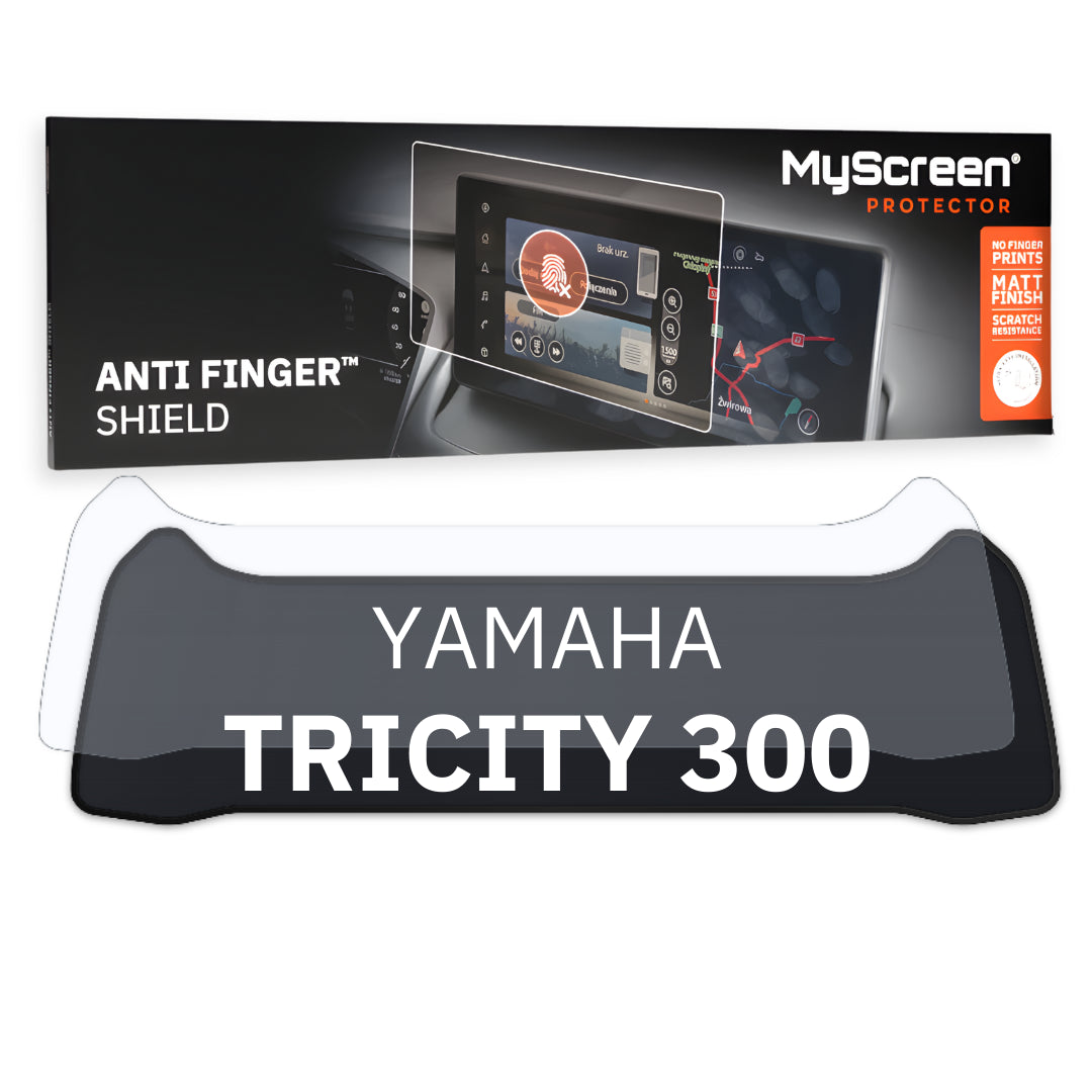 YAMAHA TRICITY 300 ND 2024 / + FRONT CENTRE DASHBOARD 01 *  - Matowa folia antyodciskowa MyScreen ANTI FINGER SHIELD