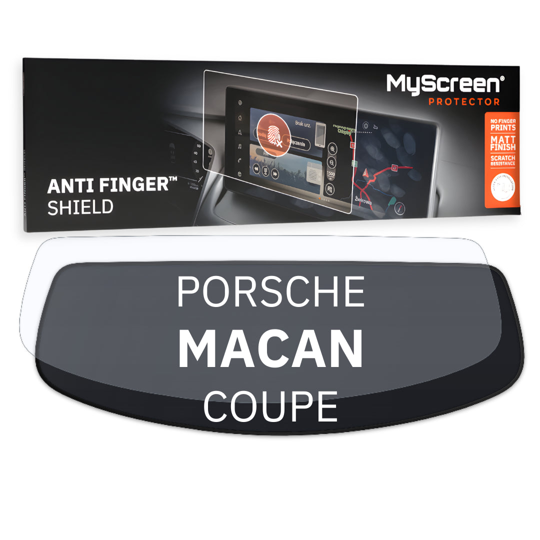 PORSCHE MACAN EV COUPE 2024 / + FRONT CENTRE SPEEDOMETER * - Matowa folia antyodciskowa MyScreen ANTI FINGER SHIELD
