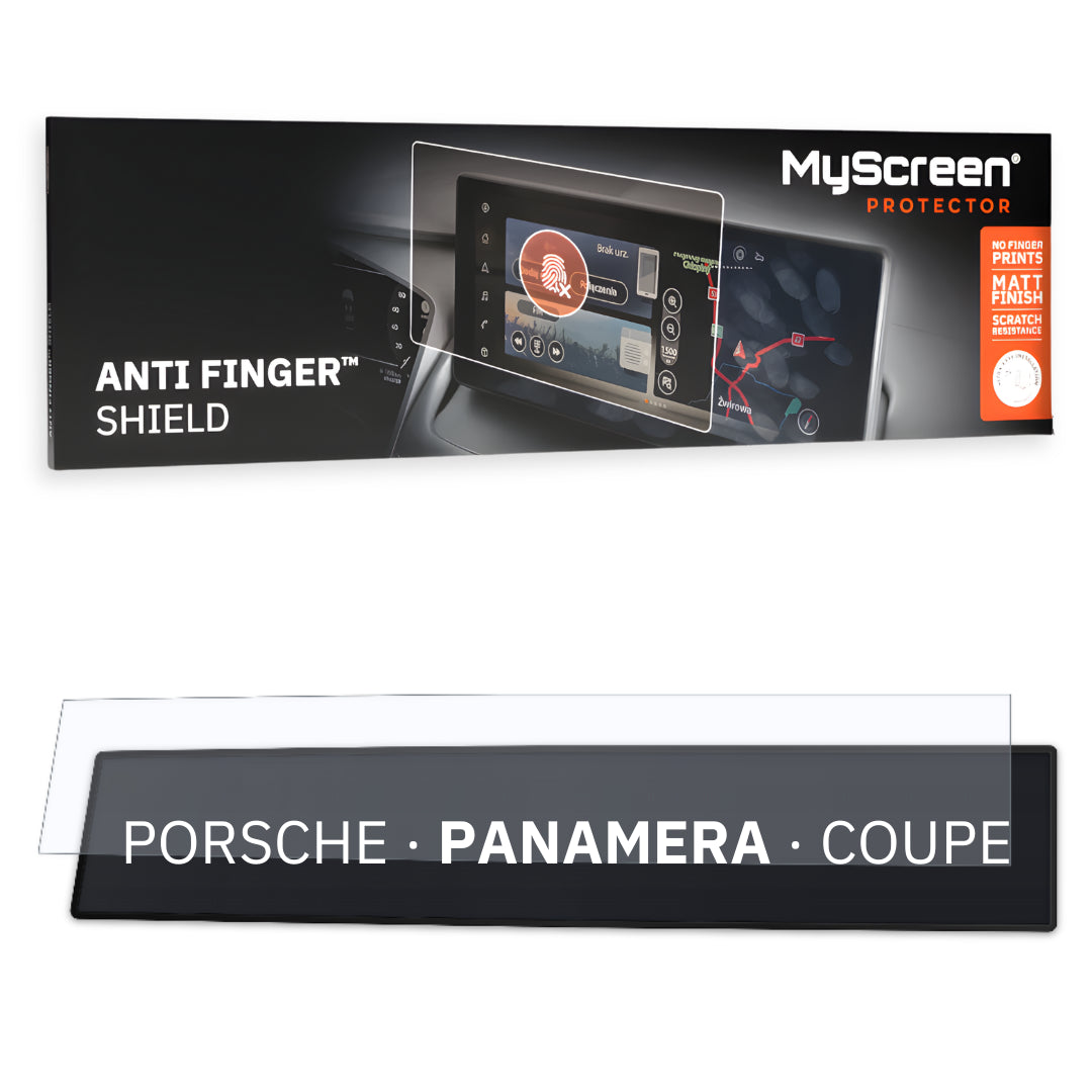 PORSCHE PANAMERA COUPE 2024 / + FRONT CENTRE DASHBOARD 01 * - Matowa folia antyodciskowa MyScreen ANTI FINGER SHIELD