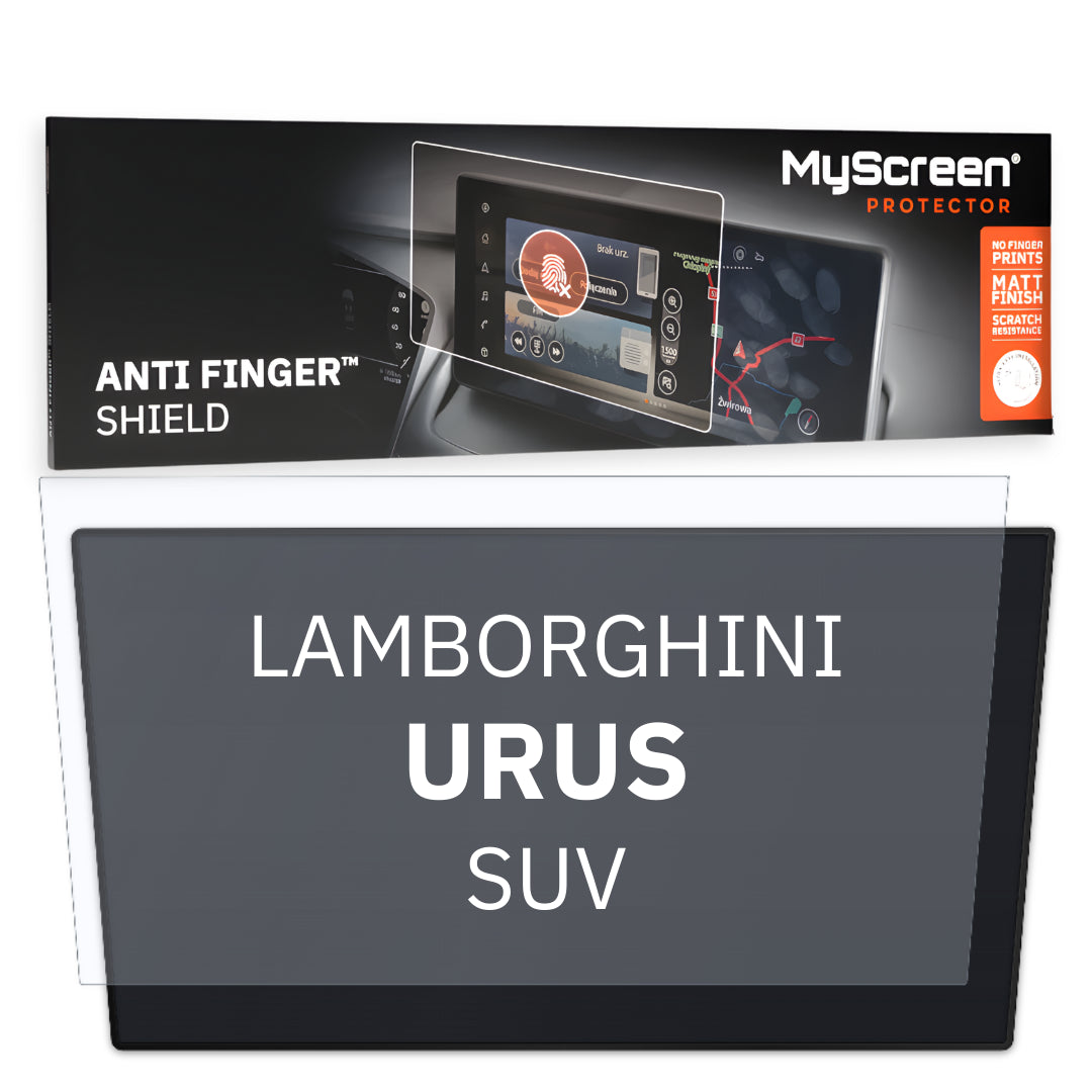 LAMBORGHINI URUS SUV 2022 / + FRONT CENTRE CONTROL PANEL *  - Matowa folia antyodciskowa MyScreen ANTI FINGER SHIELD