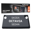 SKODA OCTAVIA SEDAN 2017 / 2020 FRONT CENTRE DASHBOARD 01 *  - Matowa folia antyodciskowa MyScreen ANTI FINGER SHIELD