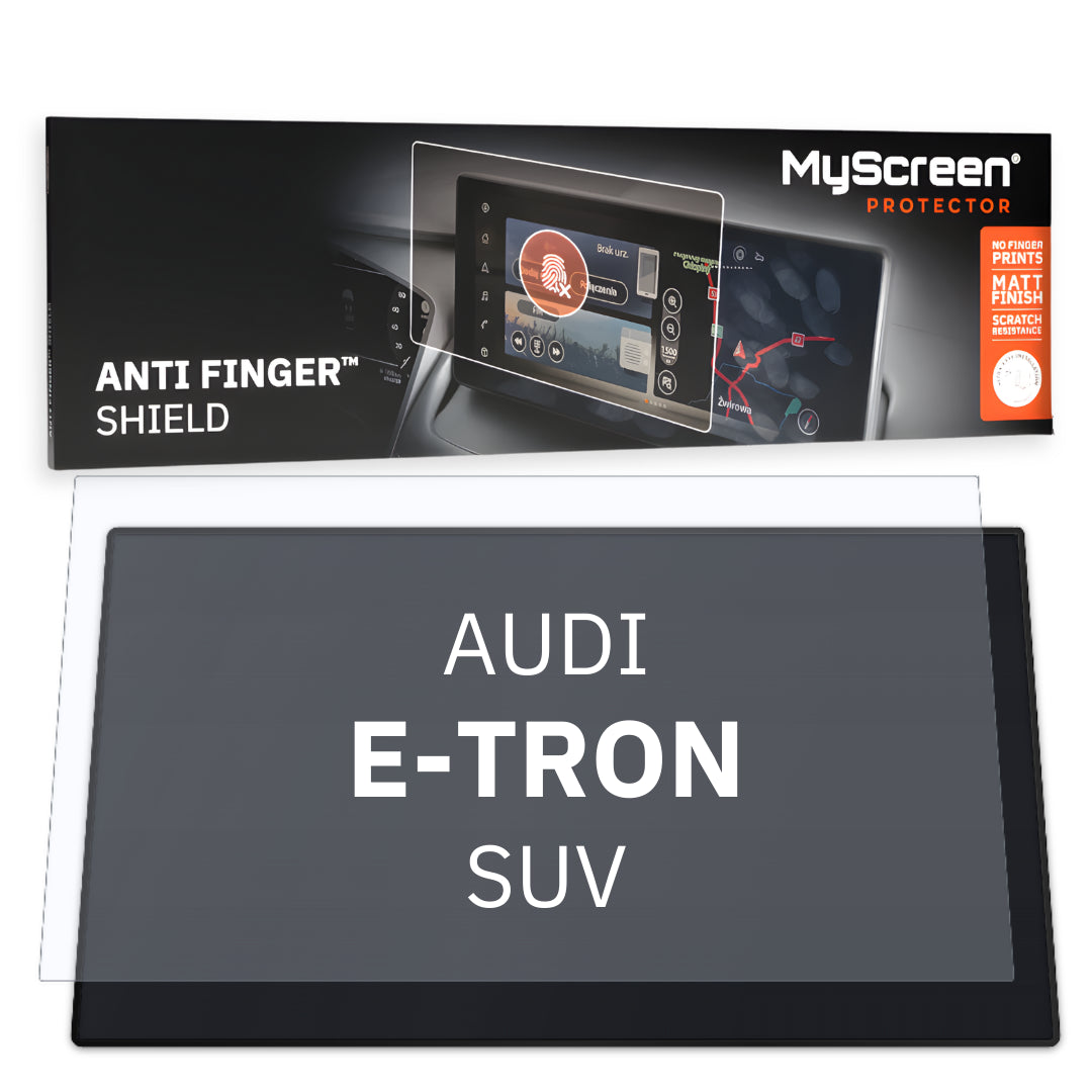 AUDI E-TRON SUV 2020 / 2022 FRONT CENTRE CONTROL PANEL *  - Matowa folia antyodciskowa MyScreen ANTI FINGER SHIELD