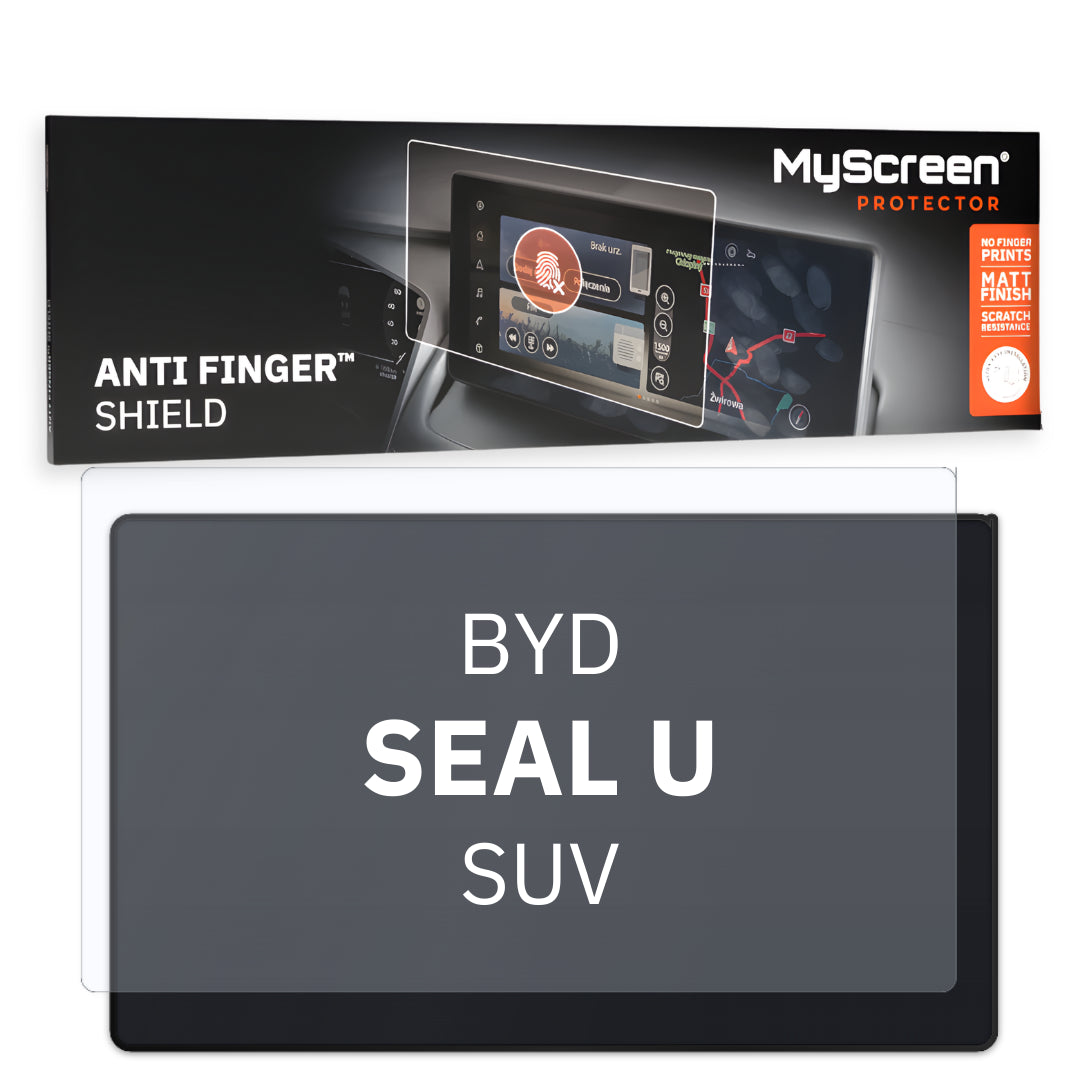 BYD SEAL U DM-i SUV 2024 / + FRONT CENTRE DASHBOARD 01 15,6" - Matowa folia antyodciskowa MyScreen ANTI FINGER SHIELD