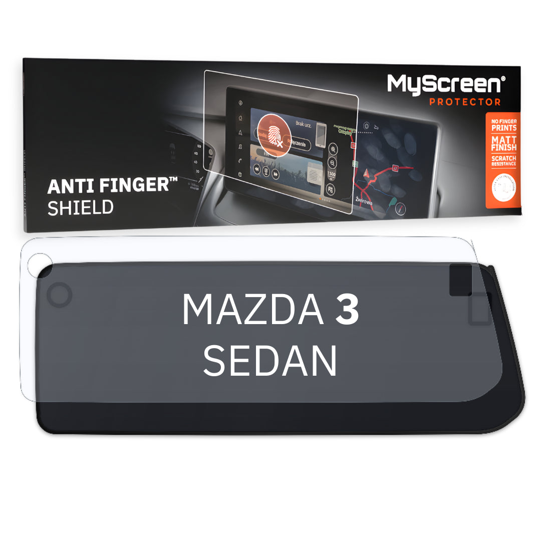 MAZDA 3 SEDAN 2023 / + FRONT CENTRE DASHBOARD 01 *  - Matowa folia antyodciskowa MyScreen ANTI FINGER SHIELD