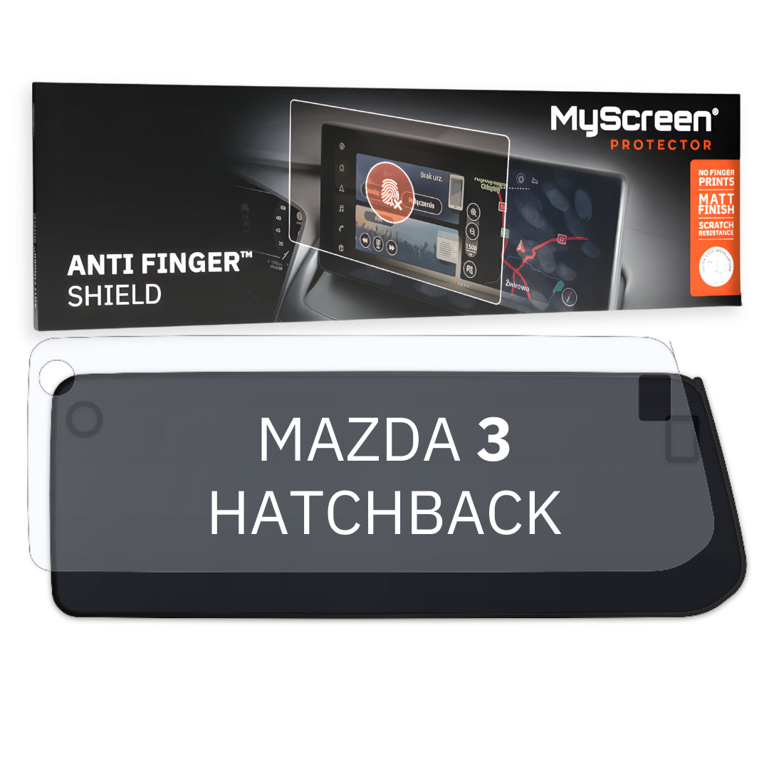 MAZDA 3 HATCHBACK 2023 / + FRONT CENTRE DASHBOARD 01 *  - Matowa folia antyodciskowa MyScreen ANTI FINGER SHIELD