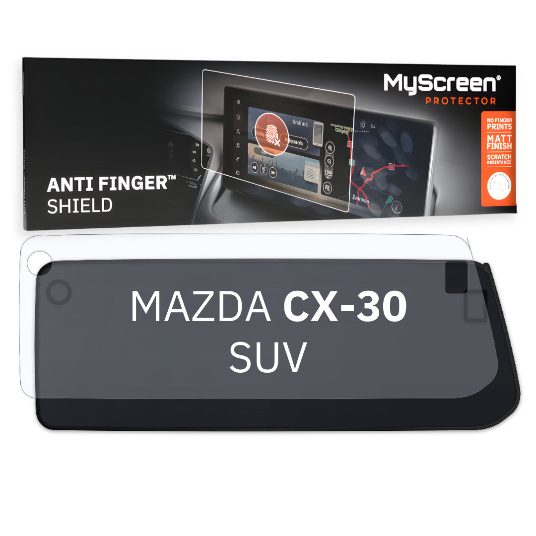 MAZDA CX-30 SUV 2023 / + FRONT CENTRE DASHBOARD 01 *  - Matowa folia antyodciskowa MyScreen ANTI FINGER SHIELD