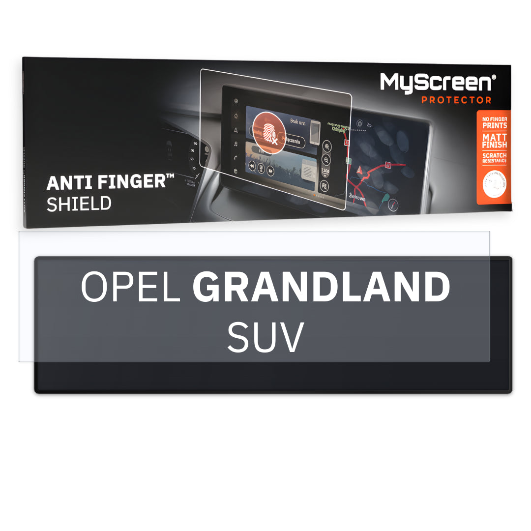 OPEL GRANDLAND HYBRID SUV 2021 / + FRONT CENTRE DASHBOARD 01 * - Matowa folia antyodciskowa MyScreen ANTI FINGER SHIELD