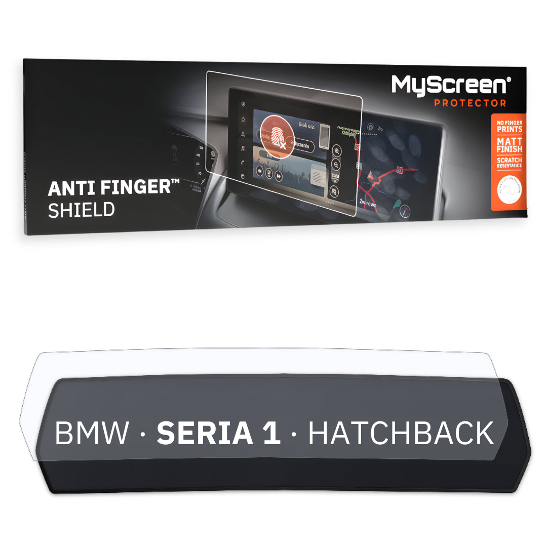 BMW SERIA 1 HATCHBACK 2024 / + FRONT CENTRE DASHBOARD 01 * - Matowa folia antyodciskowa MyScreen ANTI FINGER SHIELD