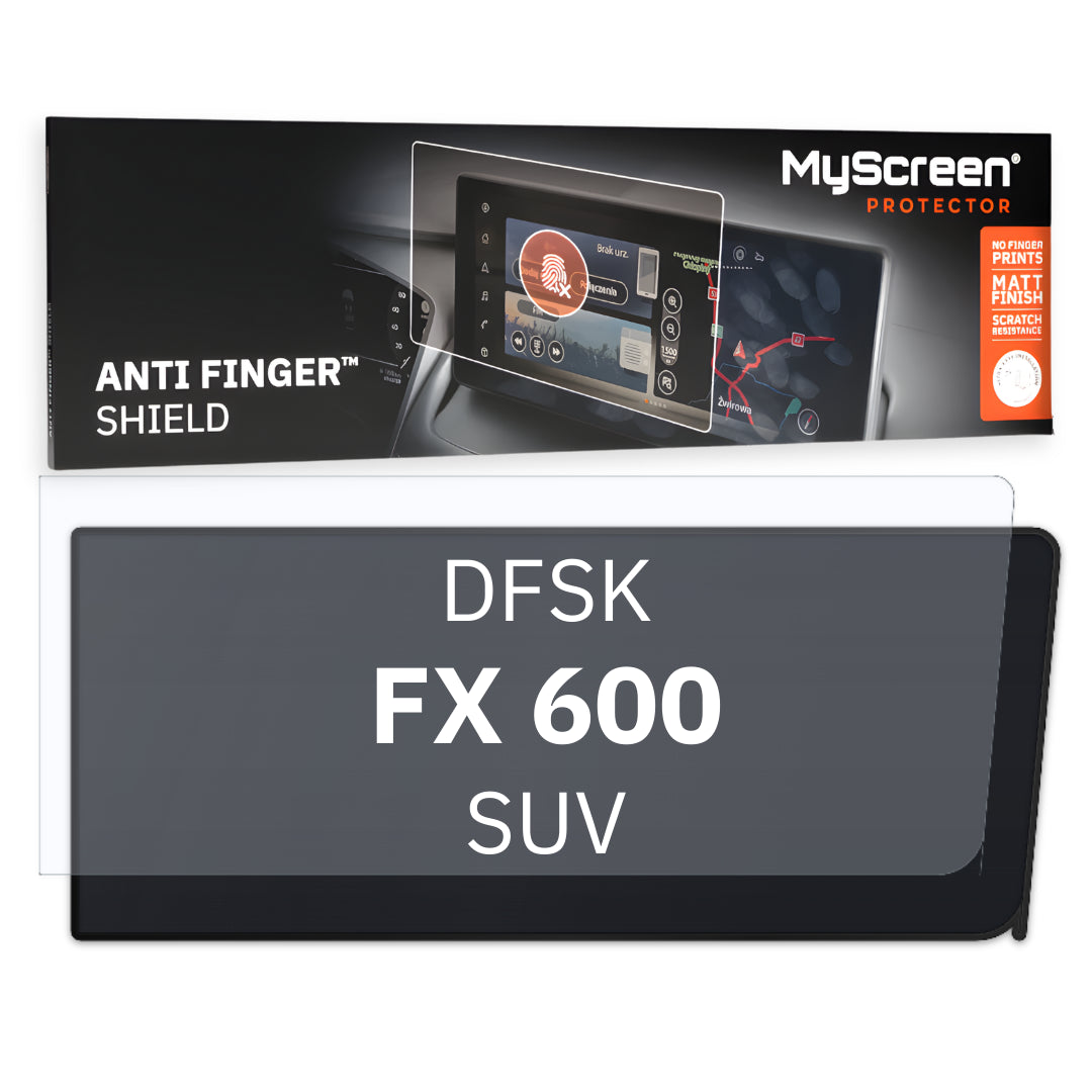DFSK FX 600 SUV 2025 / + FRONT CENTRE SPEEDOMETER * - Matowa folia antyodciskowa MyScreen ANTI FINGER SHIELD