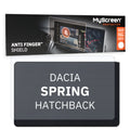 DACIA SPRING HATCHBACK 2021 / 2024 FRONT CENTRE DASHBOARD 01 *  - Matowa folia antyodciskowa MyScreen ANTI FINGER SHIELD