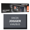 DACIA JOGGER VAN/BUS 2022 / + FRONT CENTRE DASHBOARD 01 *  - Matowa folia antyodciskowa MyScreen ANTI FINGER SHIELD
