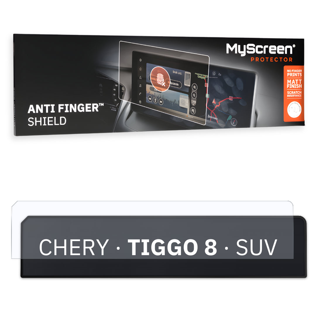 CHERY TIGGO 8 PRO MAX SUV 2025 / + FRONT CENTRE DASHBOARD 01 * - Matowa folia antyodciskowa MyScreen ANTI FINGER SHIELD