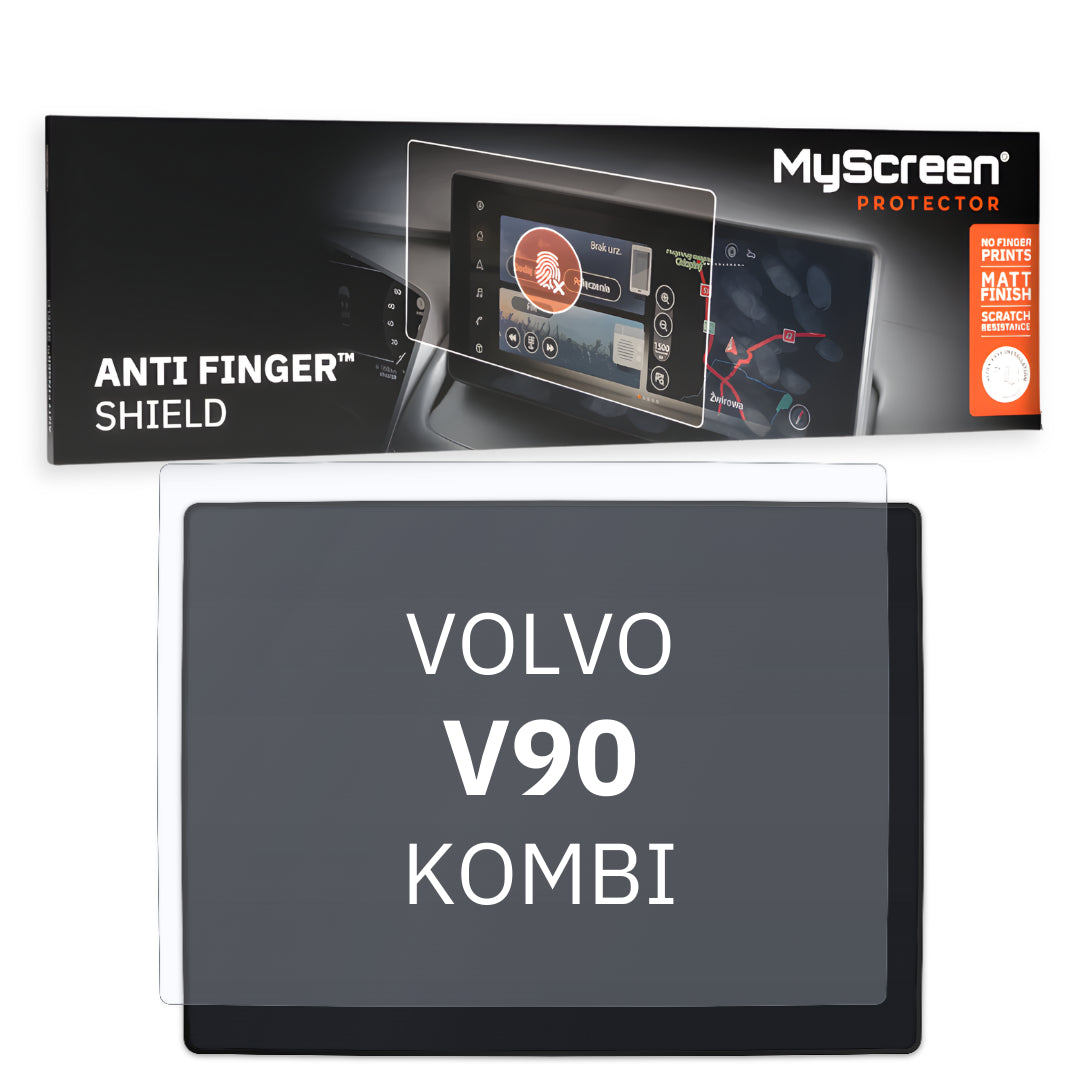VOLVO V90 KOMBI 2016 / + FRONT CENTRE DASHBOARD 01 *  - Matowa folia antyodciskowa MyScreen ANTI FINGER SHIELD