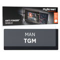 MAN TGM TIR 2020 / + FRONT CENTRE DASHBOARD 01 12,3"  - Matowa folia antyodciskowa MyScreen ANTI FINGER SHIELD