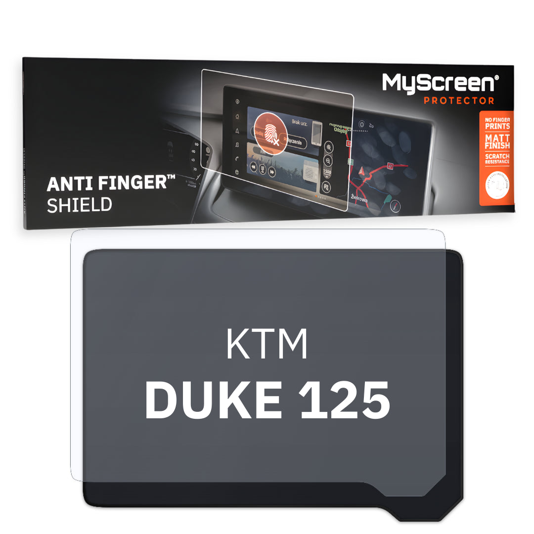 KTM DUKE 125 ND 2024 / + FRONT CENTRE DASHBOARD 01 *  - Matowa folia antyodciskowa MyScreen ANTI FINGER SHIELD