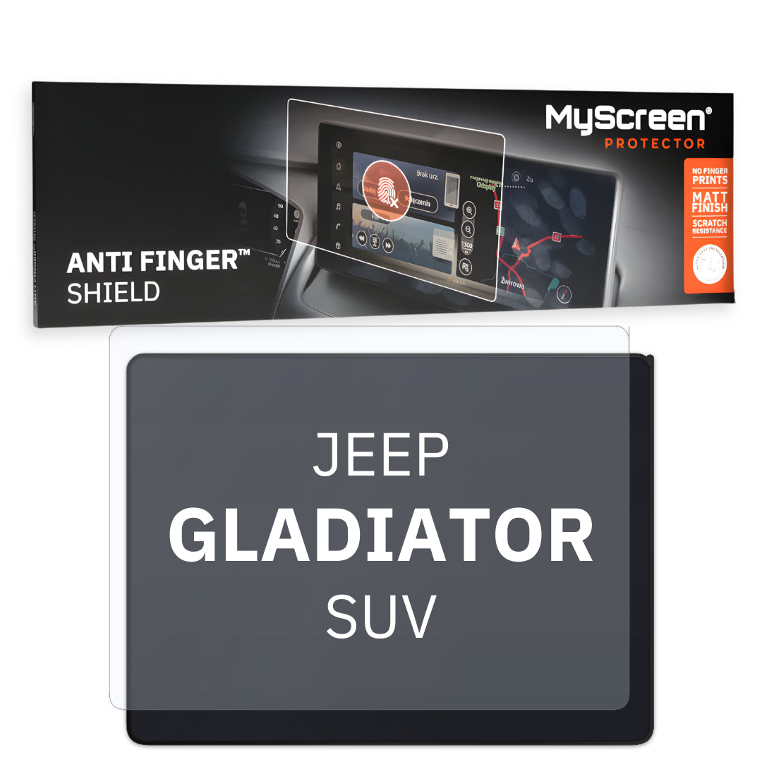JEEP GLADIATOR SUV 2020 / 2021 FRONT CENTRE DASHBOARD 01 8,4"  - Matowa folia antyodciskowa MyScreen ANTI FINGER SHIELD