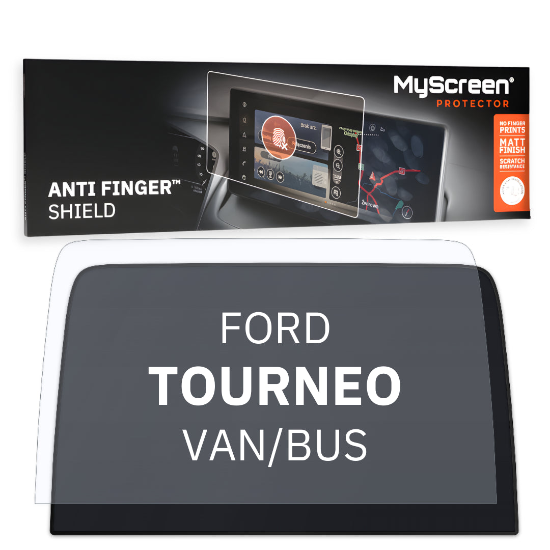 FORD TOURNEO CUSTOM VAN/BUS 2020 / + FRONT CENTRE DASHBOARD 01 *  - Matowa folia antyodciskowa MyScreen ANTI FINGER SHIELD
