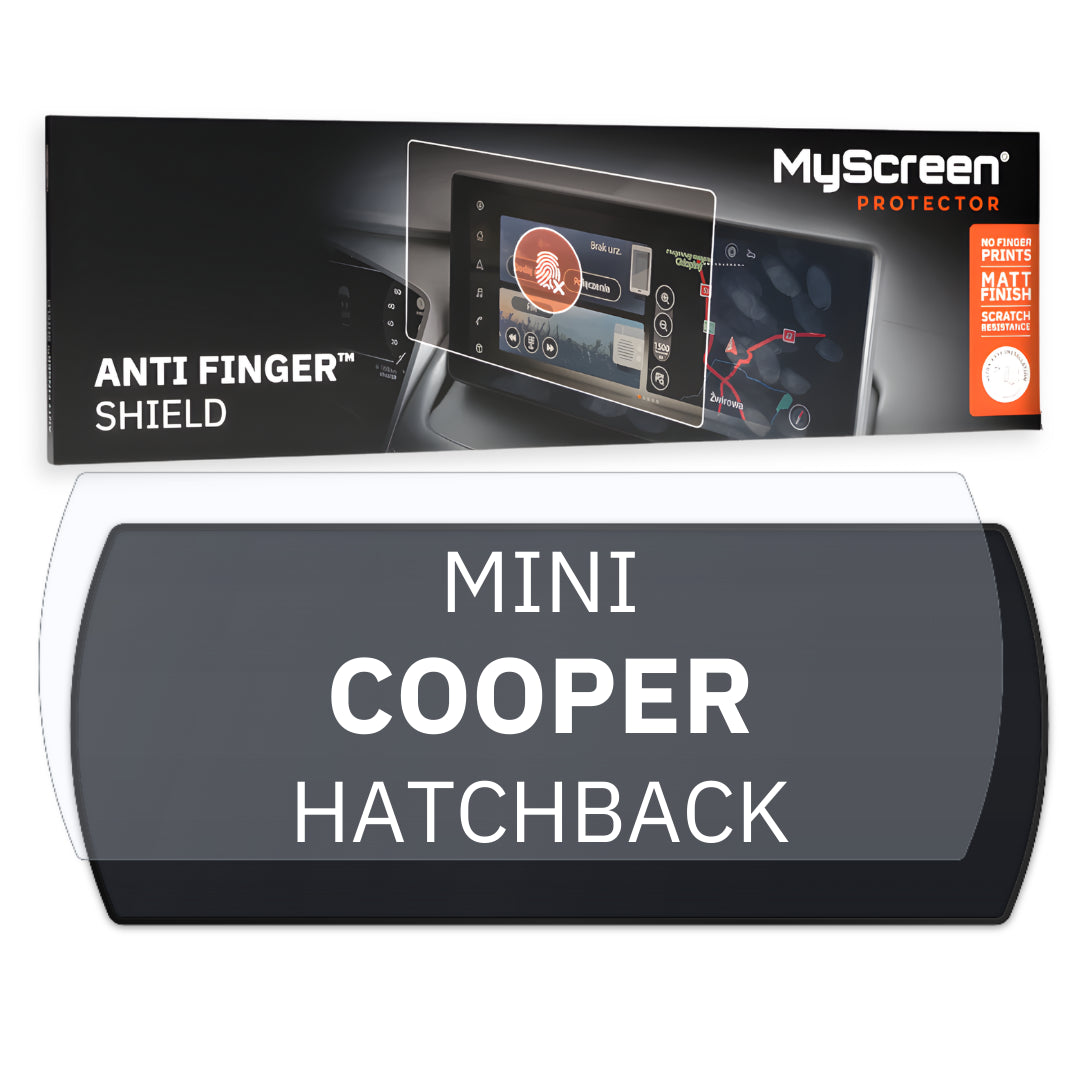 MINI COOPER HATCHBACK 2015 / 2023 FRONT CENTRE DASHBOARD 01 *  - Matowa folia antyodciskowa MyScreen ANTI FINGER SHIELD