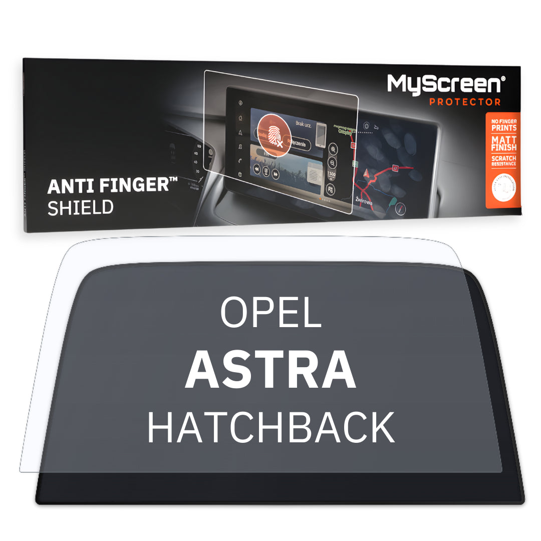 OPEL ASTRA HATCHBACK 2017 / 2021 FRONT CENTRE DASHBOARD 01 *  - Matowa folia antyodciskowa MyScreen ANTI FINGER SHIELD