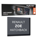 RENAULT ZOE HATCHBACK 2019 / 2023 FRONT CENTRE DASHBOARD 01 *  - Matowa folia antyodciskowa MyScreen ANTI FINGER SHIELD