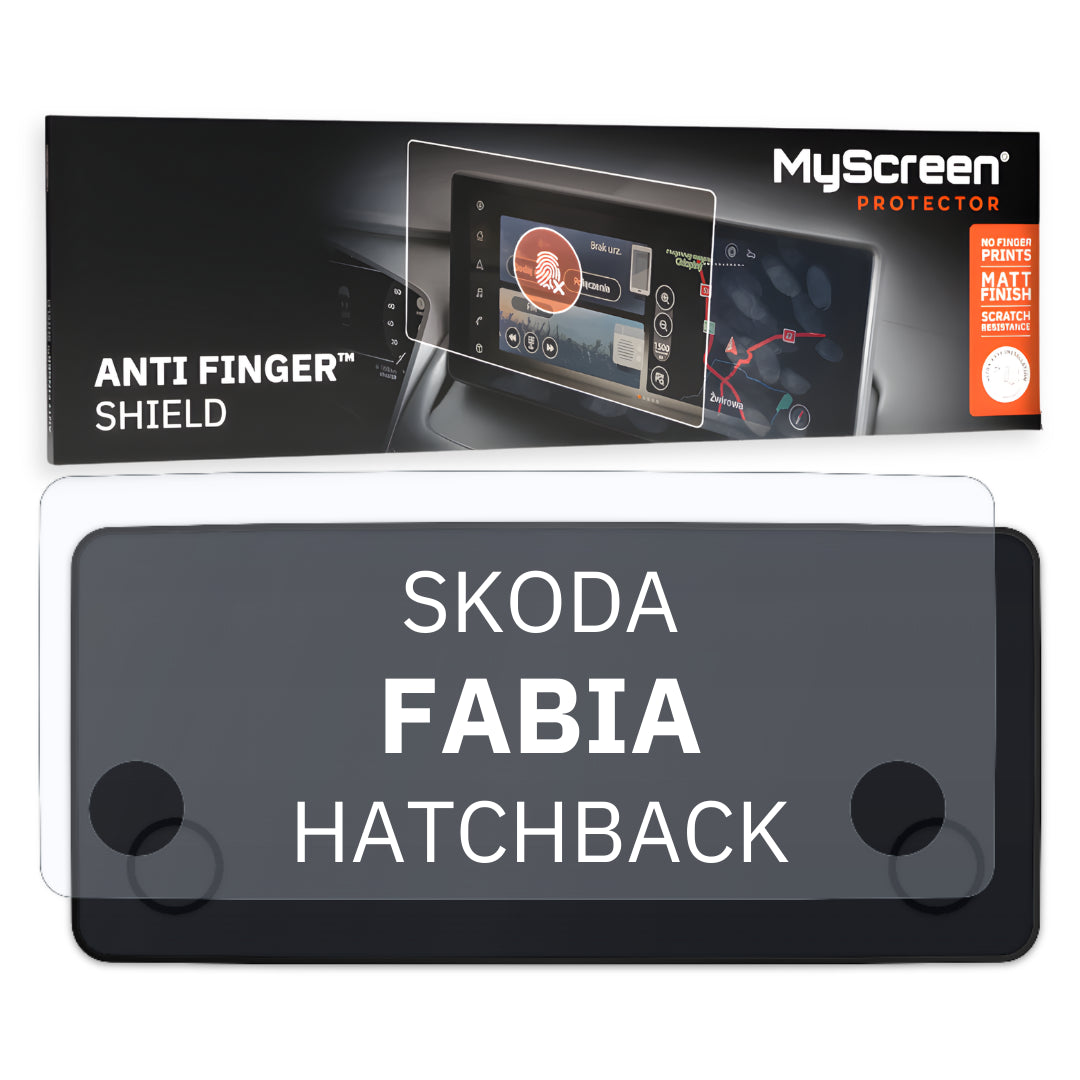 SKODA FABIA HATCHBACK 2021 / + FRONT CENTRE DASHBOARD 01 *  - Matowa folia antyodciskowa MyScreen ANTI FINGER SHIELD