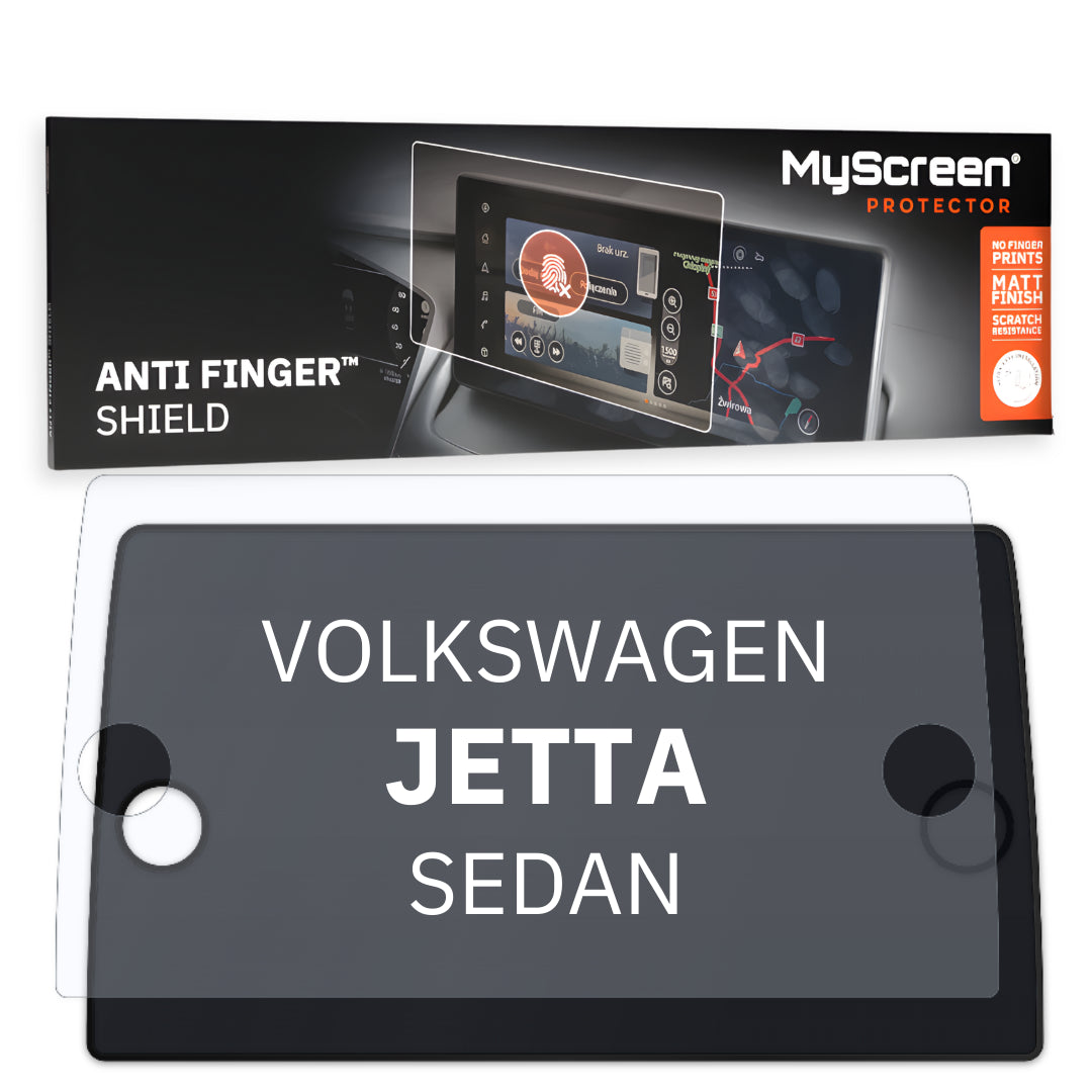 VOLKSWAGEN JETTA SEDAN 2014 / 2017 FRONT CENTRE DASHBOARD 01 *  - Matowa folia antyodciskowa MyScreen ANTI FINGER SHIELD