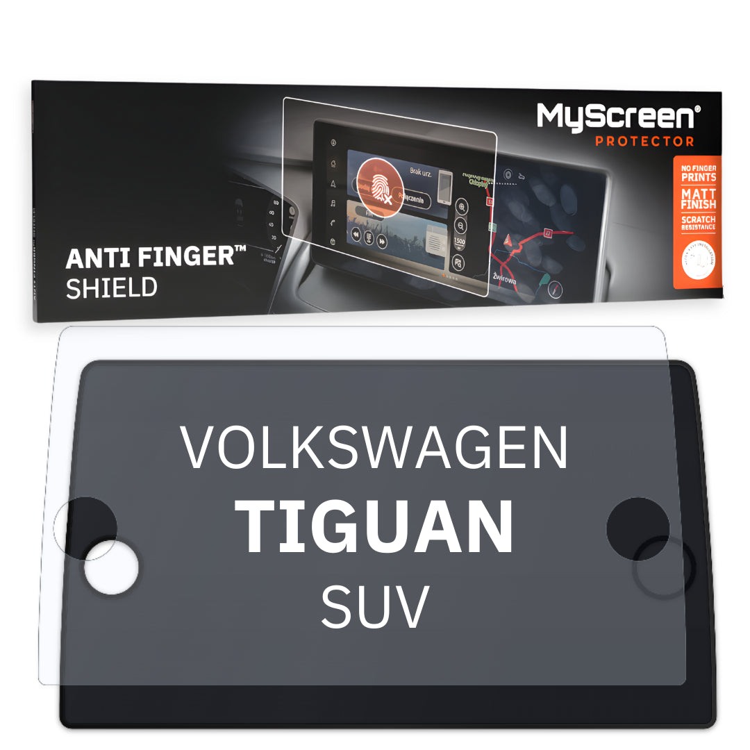 VOLKSWAGEN TIGUAN SUV 2020 / 2024 FRONT CENTRE DASHBOARD 01 *  - Matowa folia antyodciskowa MyScreen ANTI FINGER SHIELD