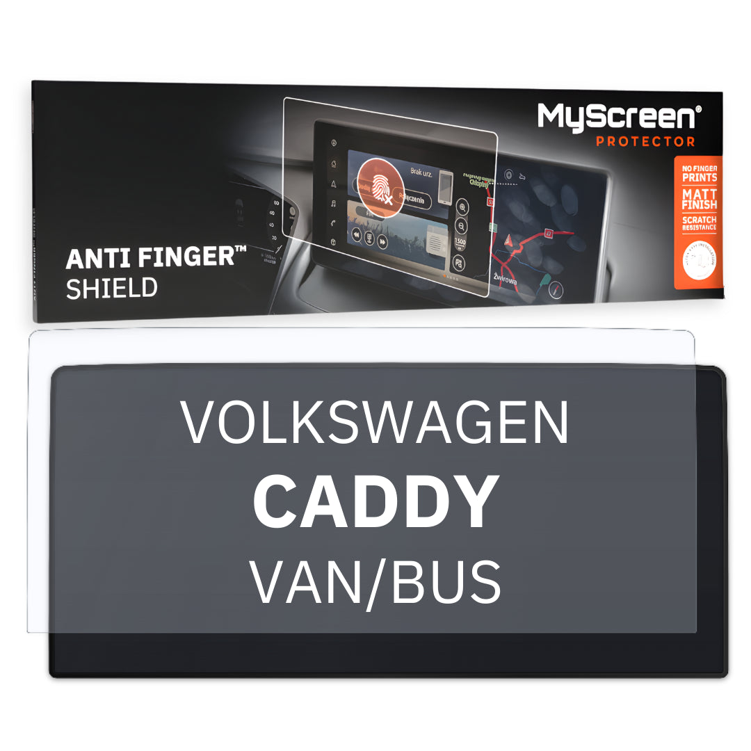 VOLKSWAGEN CADDY VAN/BUS 2021 / + FRONT CENTRE DASHBOARD 01 *  - Matowa folia antyodciskowa MyScreen ANTI FINGER SHIELD
