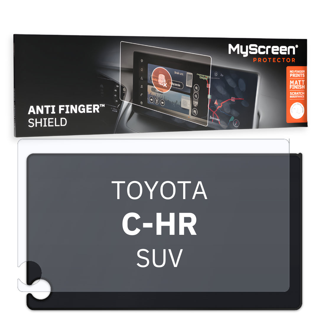 TOYOTA C-HR SUV 2023 / + FRONT CENTRE DASHBOARD 01 *  - Matowa folia antyodciskowa MyScreen ANTI FINGER SHIELD