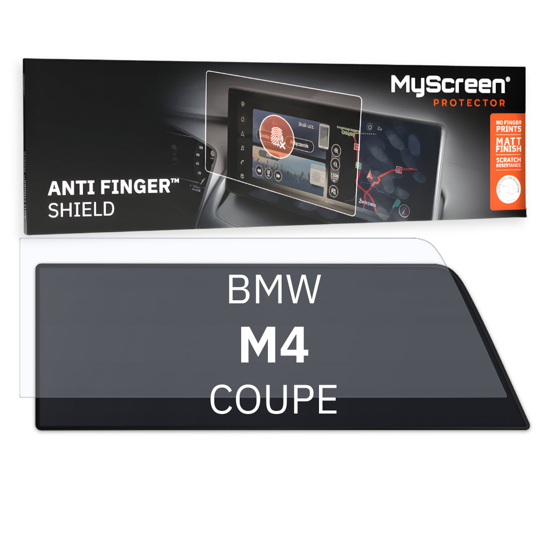 BMW M4 COUPE 2019 / 2023 FRONT CENTRE DASHBOARD 01 * - Matowa folia antyodciskowa MyScreen ANTI FINGER SHIELD