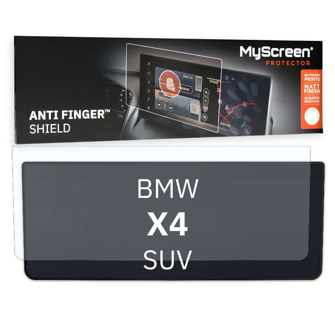 BMW X4 SUV 2021 / + FRONT CENTRE DASHBOARD 01 * - Matowa folia antyodciskowa MyScreen ANTI FINGER SHIELD